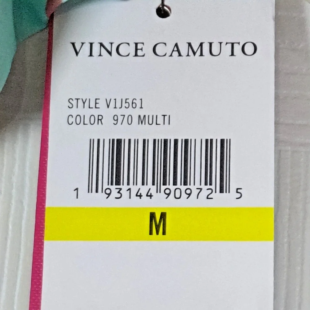 Vince Camuto Swim Bikini Bottoms M Medium NWT Multi Color Floral Ruched Back